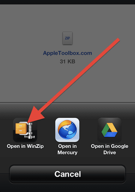 How to open (unzip) Zip / Rar files on the iPhone, iPad & iPod touch