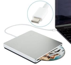 External disc drive with MacBook