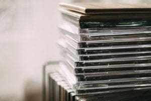 Stacks of CDs