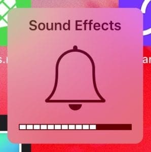 Sound Effects icon on iOS.