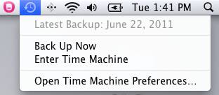 using external hard drive time machine