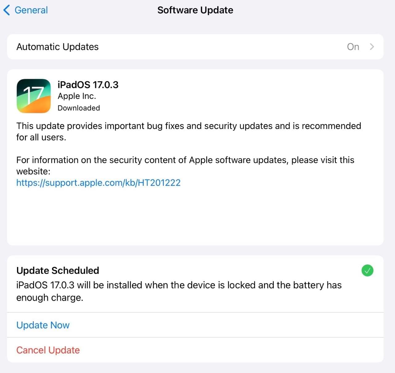 Download Software on iPadOS 17