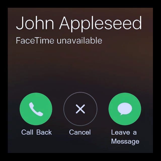 why would facetime say unavailable