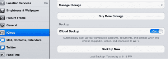 iCloud Backup