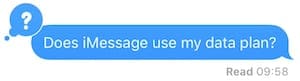 Blue Imessage Bubble Сказывается: Использует ли Imessage мой план данных?