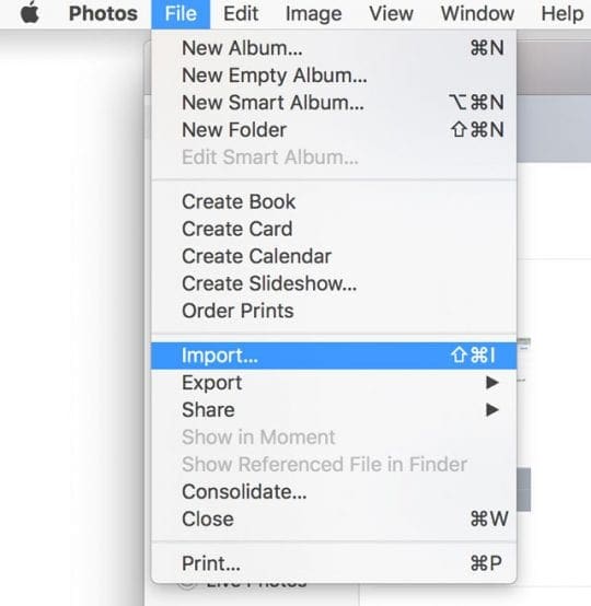 How to scan photos / images by using iPhoto or Photos on a Mac