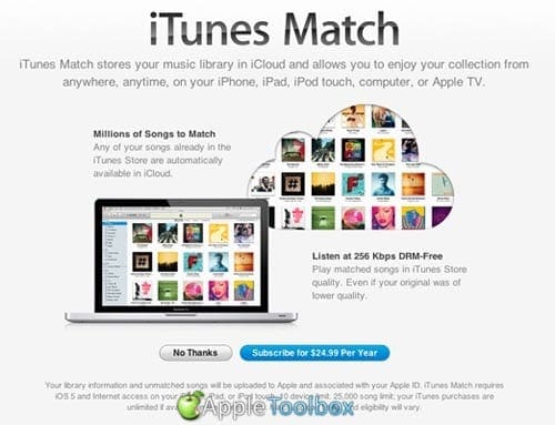 Subscribe to iTunes Match