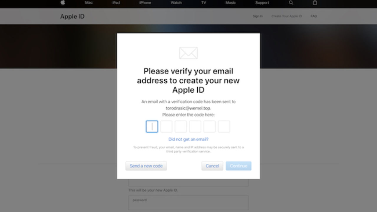 Unable To Create Or Update Apple Id Without A Verification Email Appletoolbox