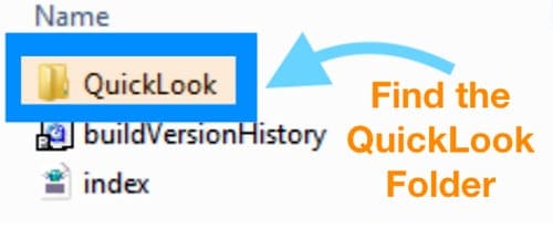 Windows QuickLook folder