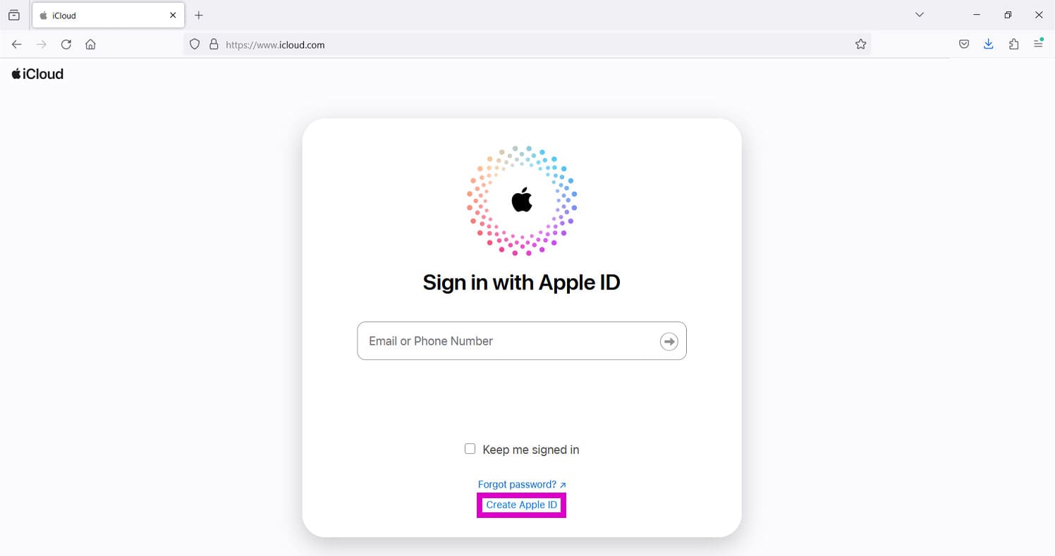iCloud-create-Apple-ID
