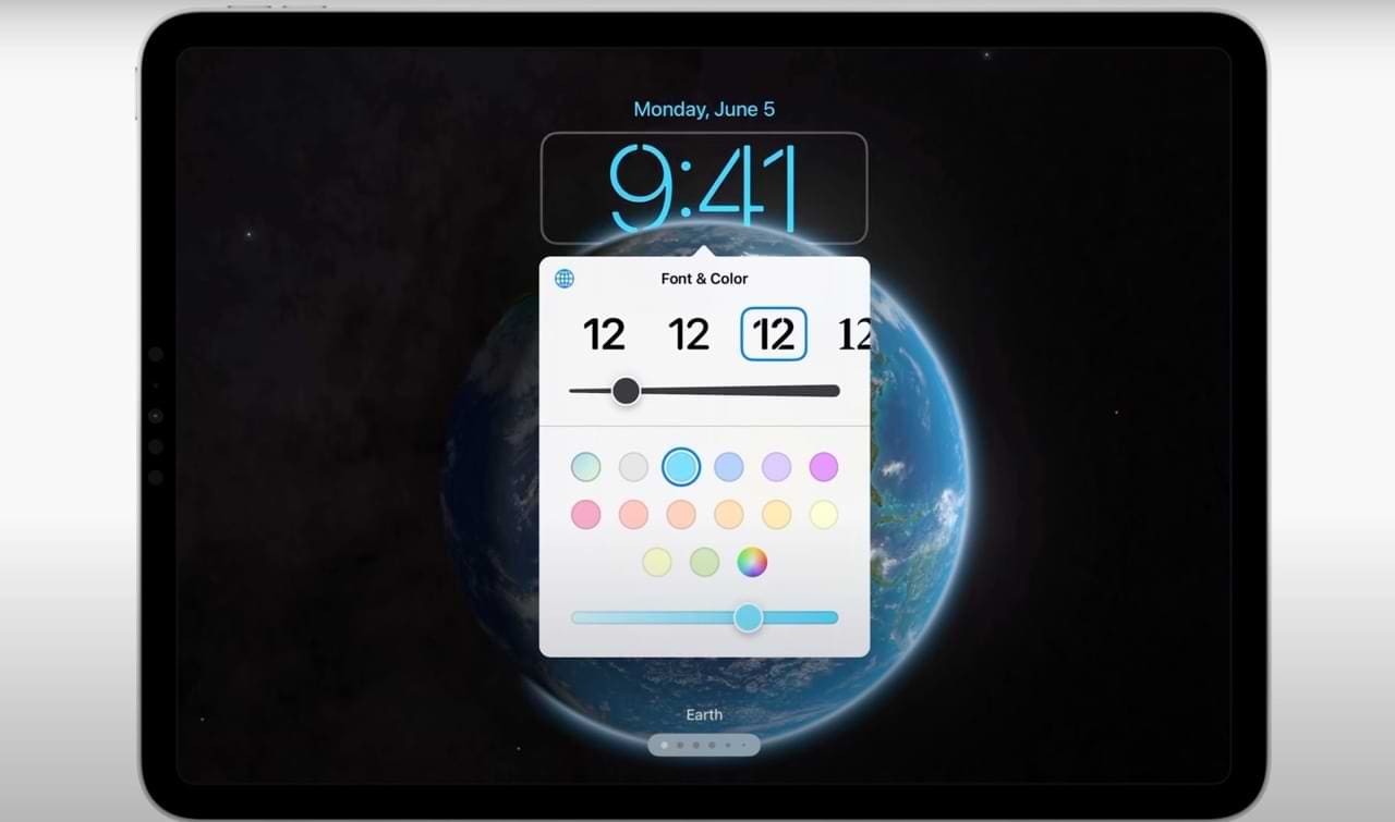 Customize lock screen in iPadOS 17