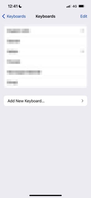 Add a new keyboard in iOS 17