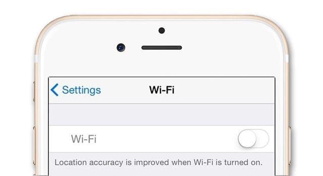 iPhone WiFi неактивен