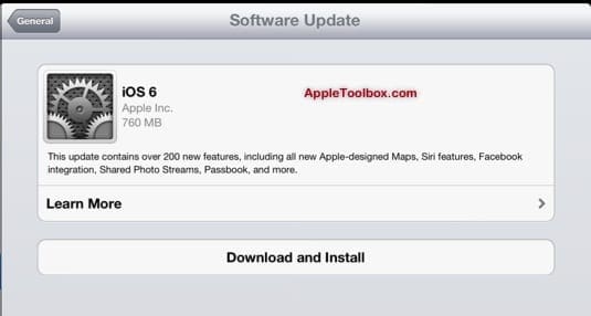 iOS 6 download