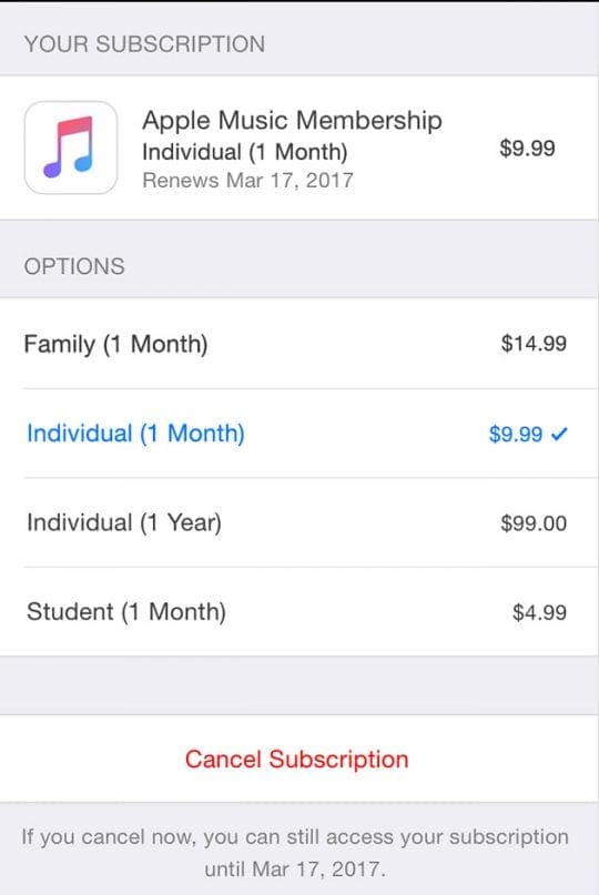 How to cancel automatic billing: auto-renewing subscriptions