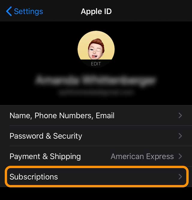 iPadOS and iOS 13 subscriptions management