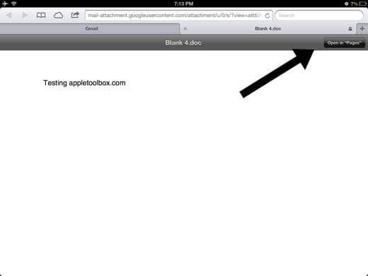 cannot save word document to ibooks