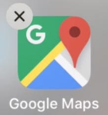 Google Maps ready to be deleted.