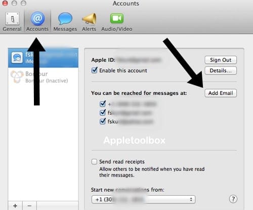 OSX messages