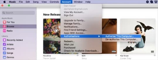Apple Music: Fix - Your Computer Is Not Authorized to Play This Song