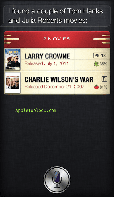 Siri and find movies to watch
