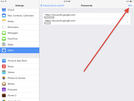 As you sign in to apps and websites on your device you might choose to save your details How to delete saved passwords and usernames on an iPhone, iPad, or iPod touch