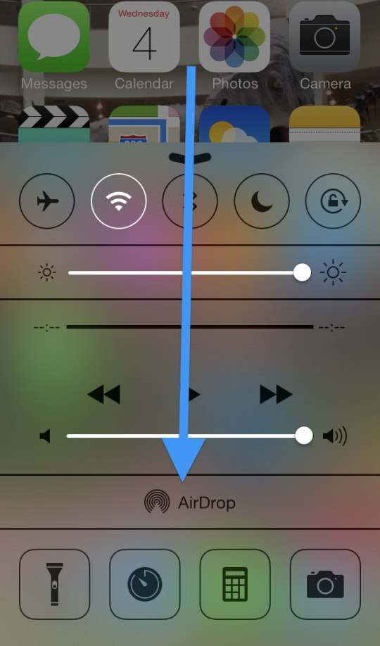  AirDrop is Tucked Away in your Control Center QA: AirDrop is missing?