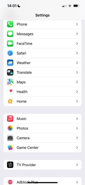 Choose Settings > Phone on iOS