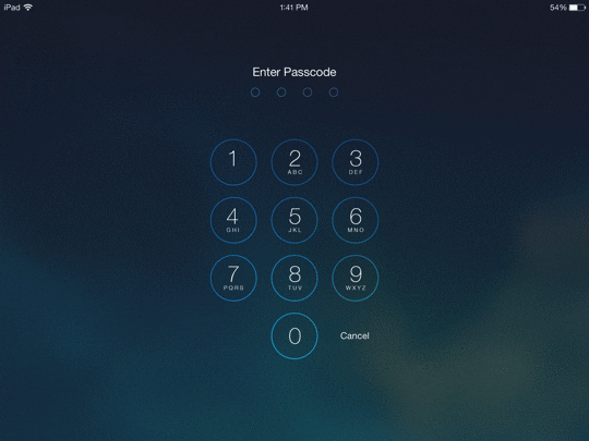 passcode iOS 7 vs iOS 7.1