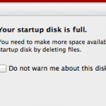 your disk is almost full mac