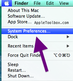 system preferences Mac OSX