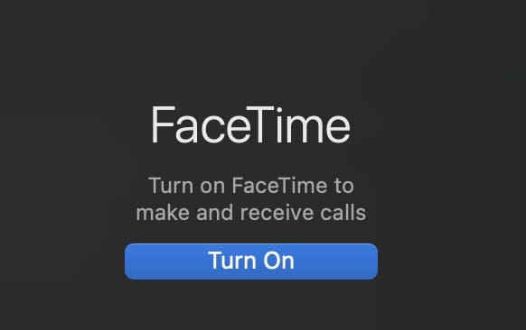 The Option to Switch FaceTime on Again