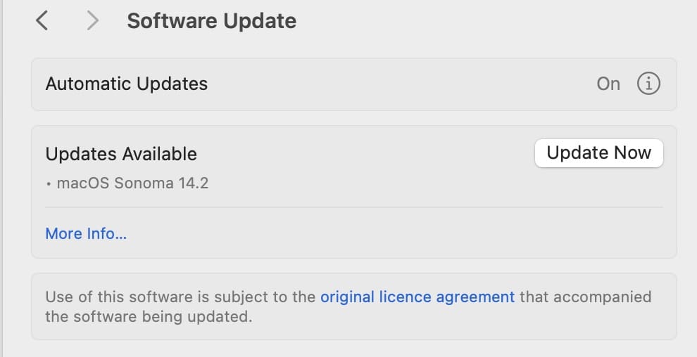 Update Your macOS Software