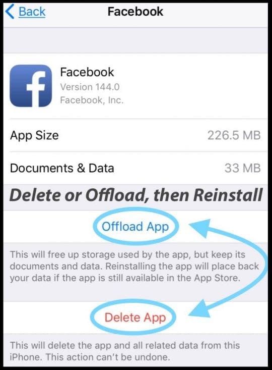 i can't login my facebook from facebook a… - Apple Community