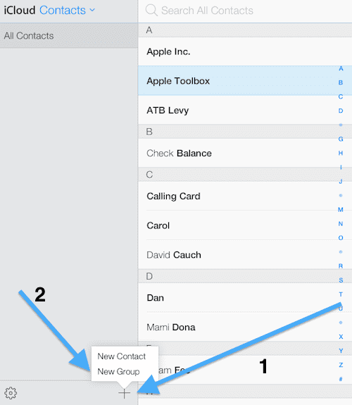 itunes outlook contact groups