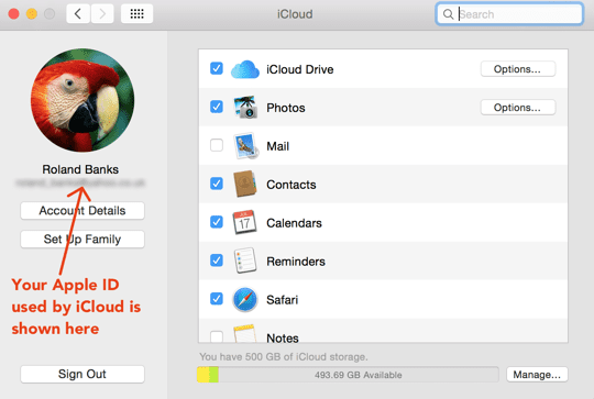 OS X Yosemite - Apple ID