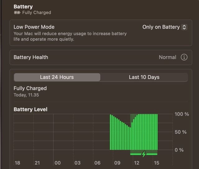 Overview of Battery Settings in macOS
