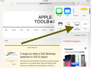 Most web sites are designed to provide an optimal viewing experience on all devices  2 ways to view a full desktop website in iOS 9 Safari