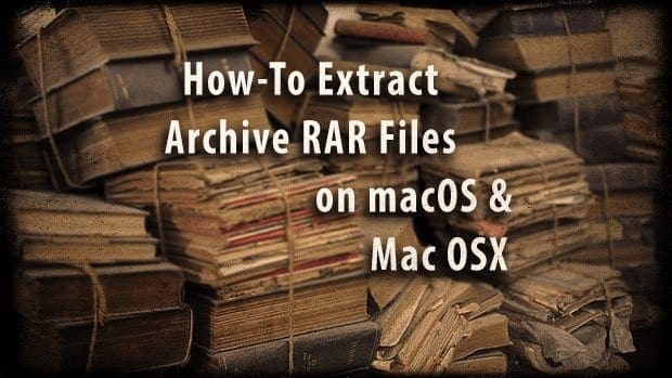 How to extract RAR files on Mac OSX