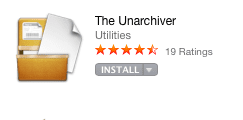 insstal the unarchiver