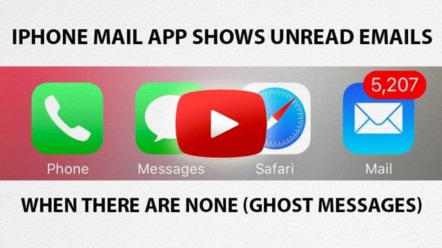 Several iPhone and iPad report that the built iPhone iOS Mail app shows unread emails when there are none (Ghost Messages)