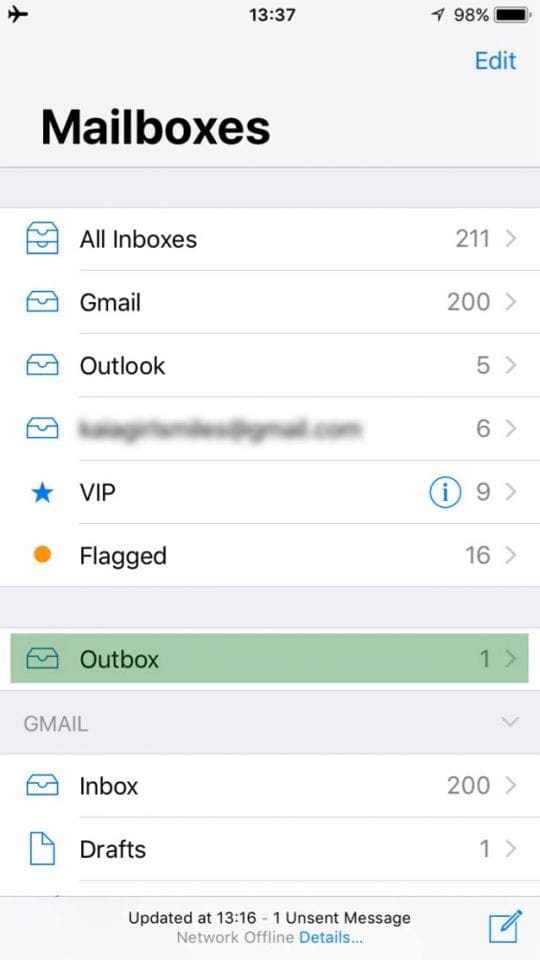 How To Remove Stuck or Unsent Email From Your Outbox on iPhone