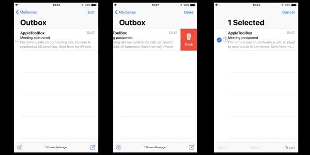 How To Remove Stuck or Unsent Email From Your Outbox on iPhone