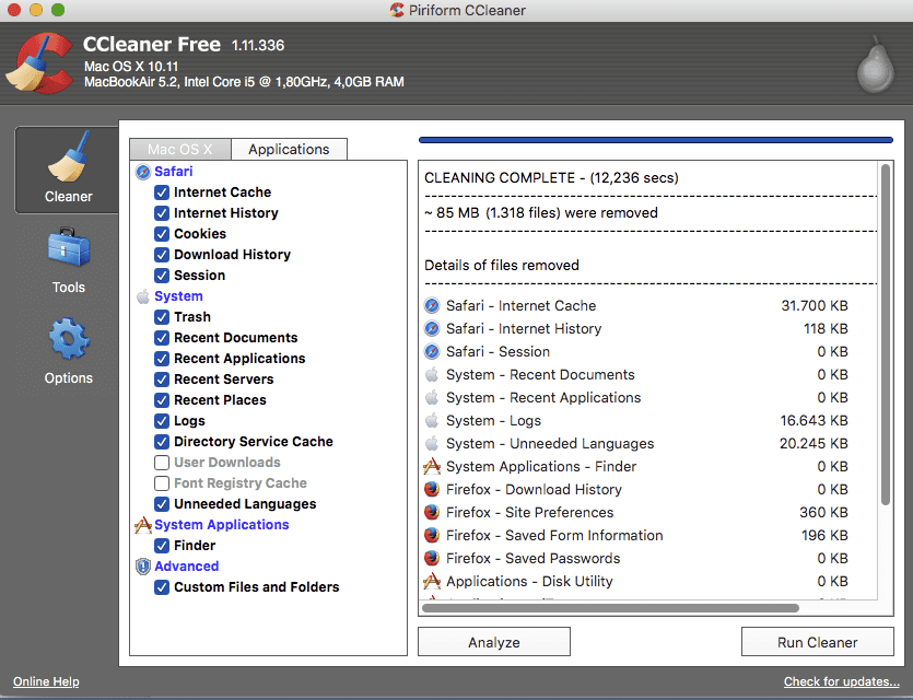 apps like cc cleaner for mac