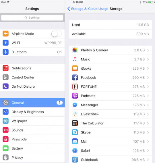 Slow Ipad App Storage