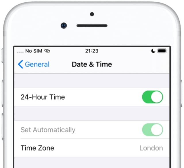 Automatic Date & Time settings in iOS