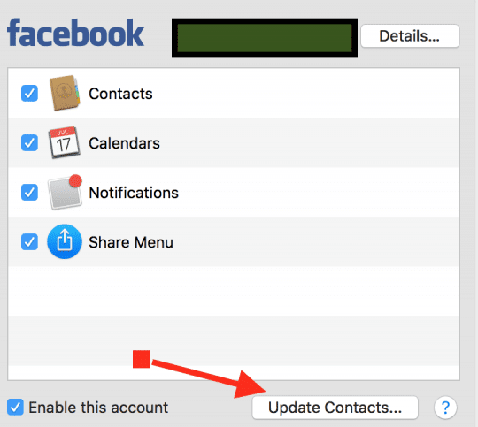 Facebook Integration with Mac