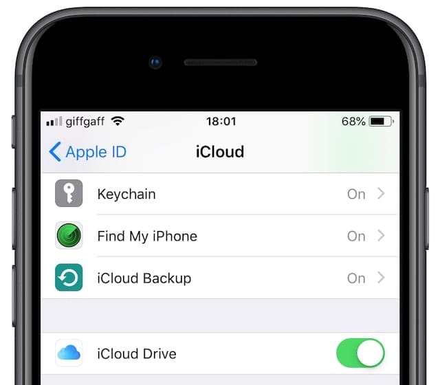 Как включить icloud на айфоне