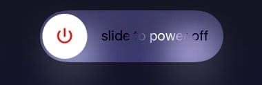 slide to power off iOS iPhone iPad iPod