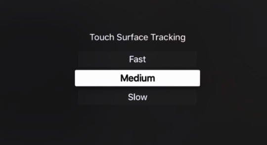 surface tracking on Apple TV Remote Siri